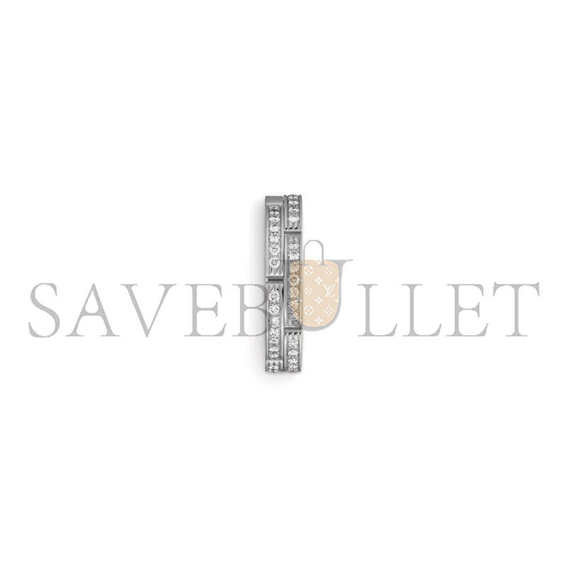 CARTIER MAILLON PANTHÈRE WEDDING BAND, DOUBLE ROW, HALF-PAVED B4098900